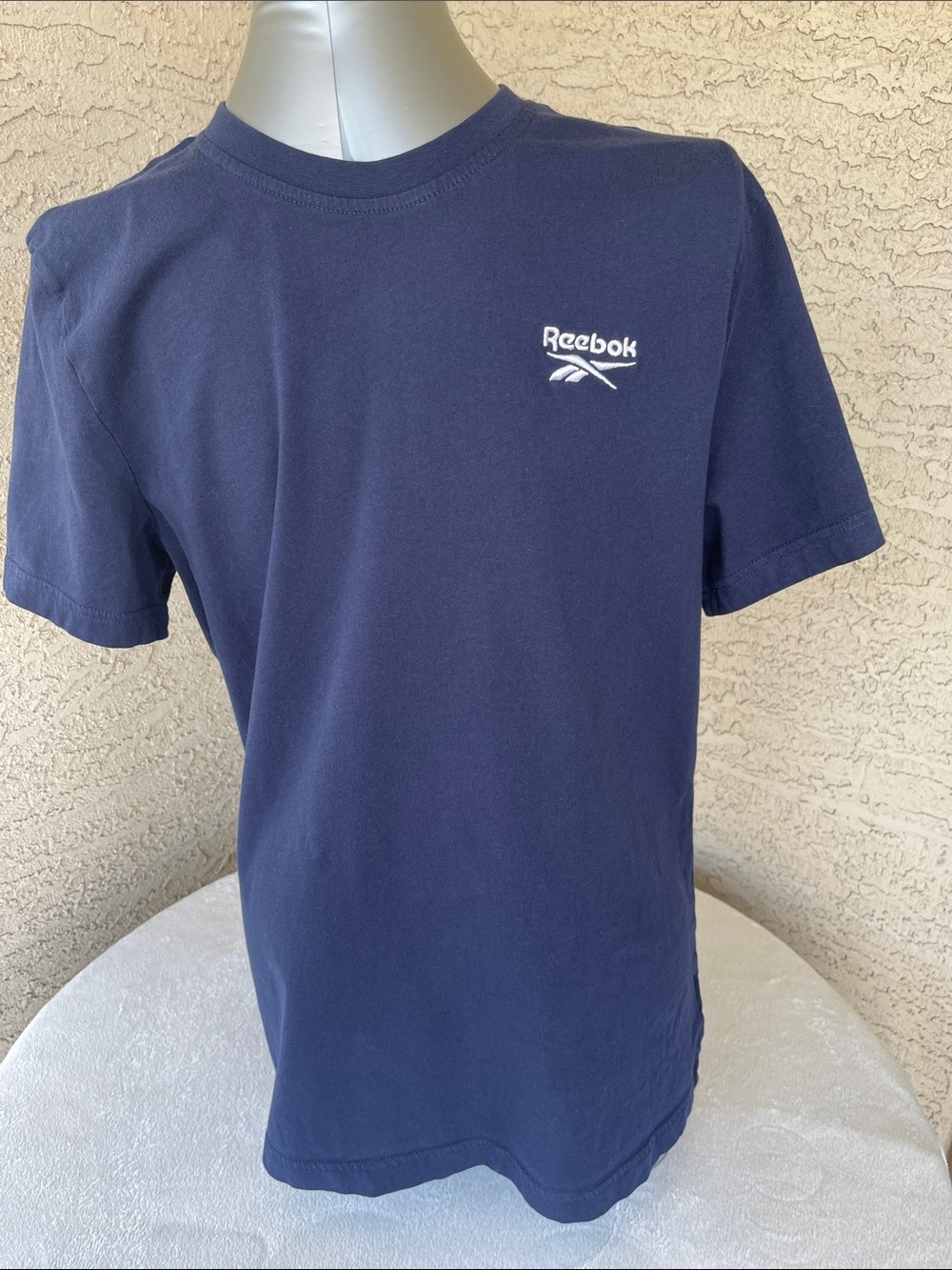 Reebok Navy Short Sleeve Logo Tee
